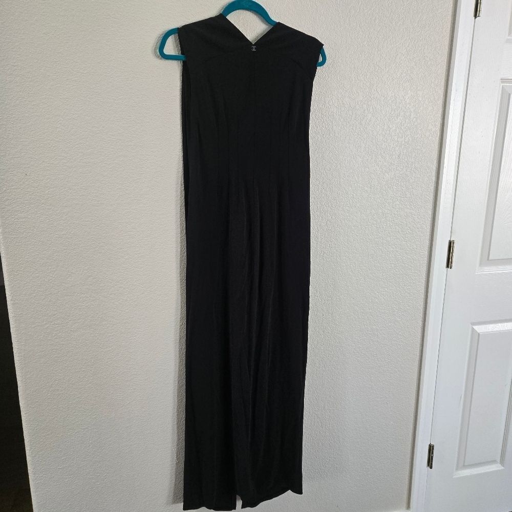 Chanel Black Sleeveless Dress Gown Size 48